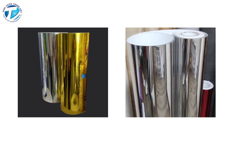 Decal bóng màu vàng/bạc
